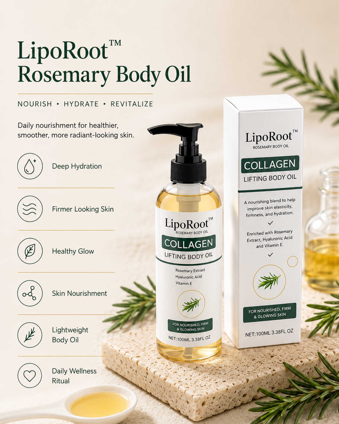 Lipo Root® Rosemary Body Oil